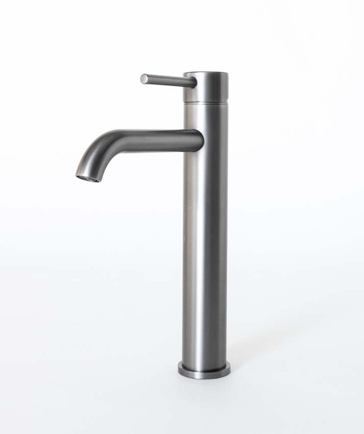 Wastafelkraan Maddi verhoogd gunmetal