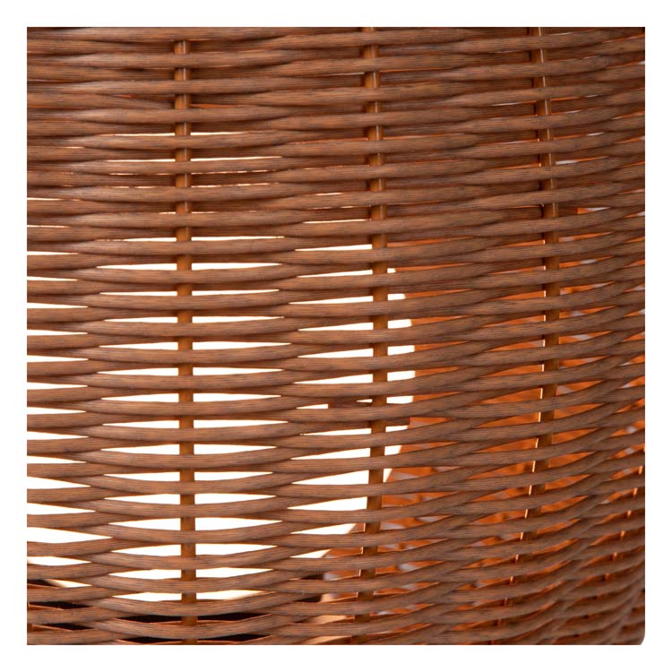 Lucide COLIN IP44 - Lampadaire Extérieur Rechargeable - Batterie - LED - 1x3W 3000K - IP44 - 3 StepDim - Bois clair