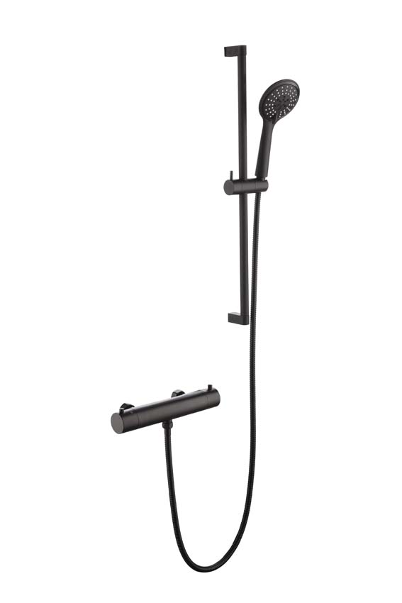 Set de douche thermostatique Hurricane avec cooltouch noir