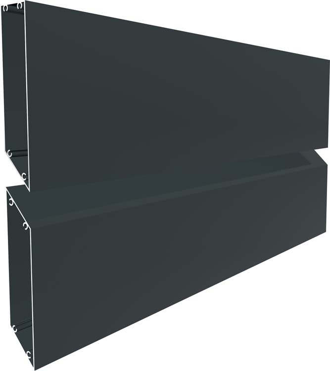 Portail battant Havana alu anthracite 350x175cm