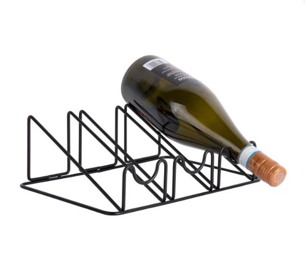Casier à vin métal noir 19,5x9,5 cm