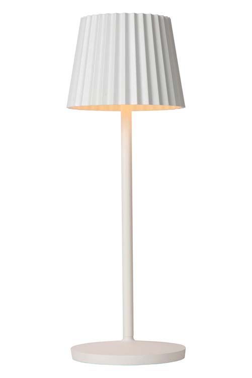 JUSTINE - Tafellamp Buiten - LED Dimb. - 1x2W 2700K - IP54 - 3 StepDim - Wit