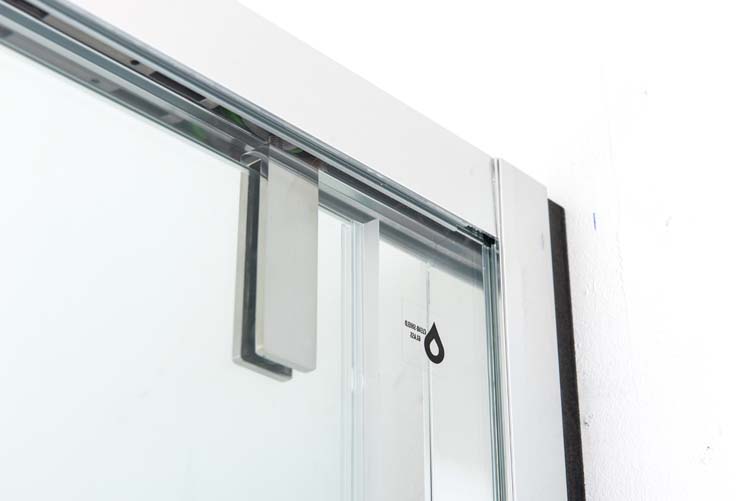 Vaste wand Ulrich 88-90x200cm chroom Vaste wand Ulrich 88-90x200cm chroom