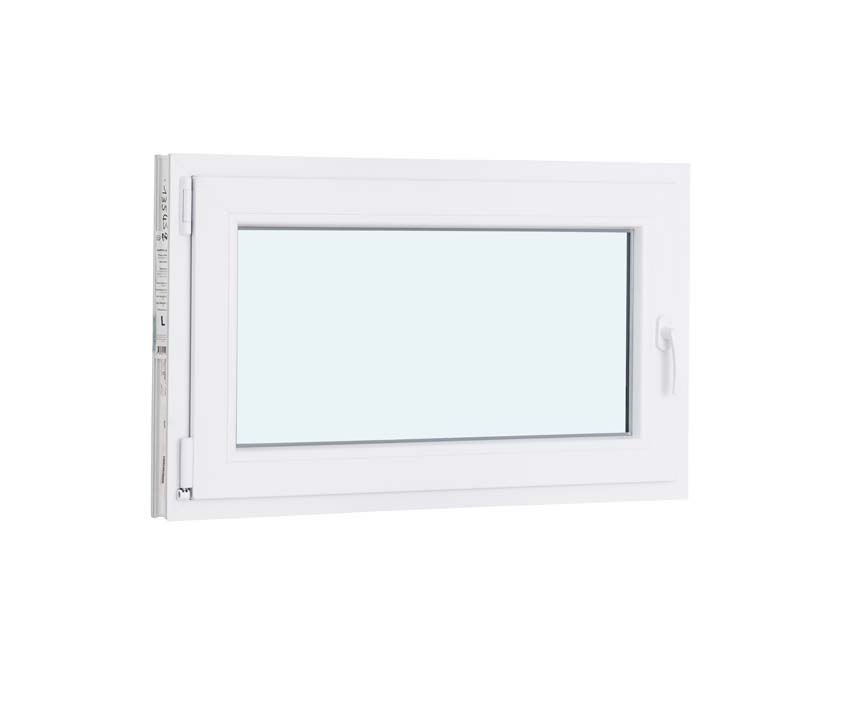 1-VAN oscillo-battant pvc blanc budget verre mat B1000XH600 mm gauche