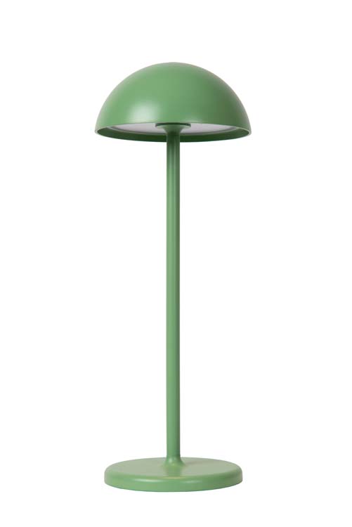 Lucide JOY - Oplaadbare Tafellamp Buiten - Accu/Batterij - Ø 12 cm - LED Dimb. - 1x1,5W 3000K - IP54 - Groen