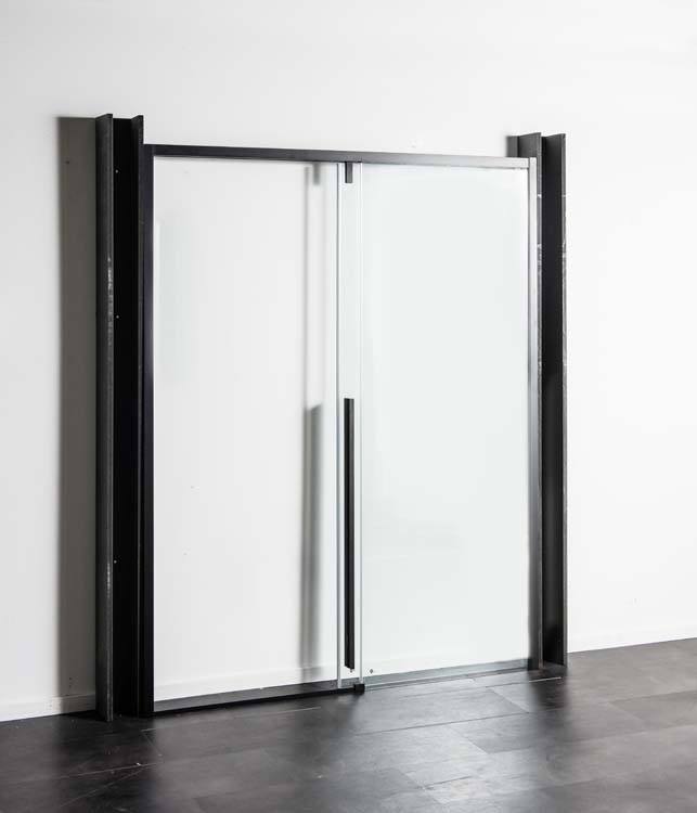 Doucheschuifdeur Ulrich 116-120x200cm zwart Doucheschuifdeur Ulrich 116-120x200cm zwart