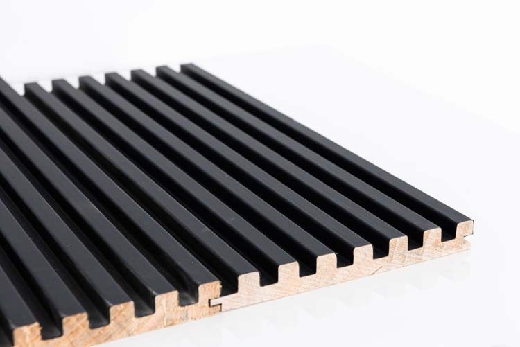 Wandpaneel line Up Pure 150X17X2800mm Zwart