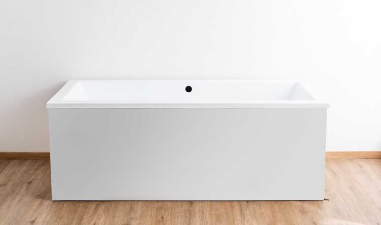 Baignoire à encastrer Harper 180x80cm blanc mat
