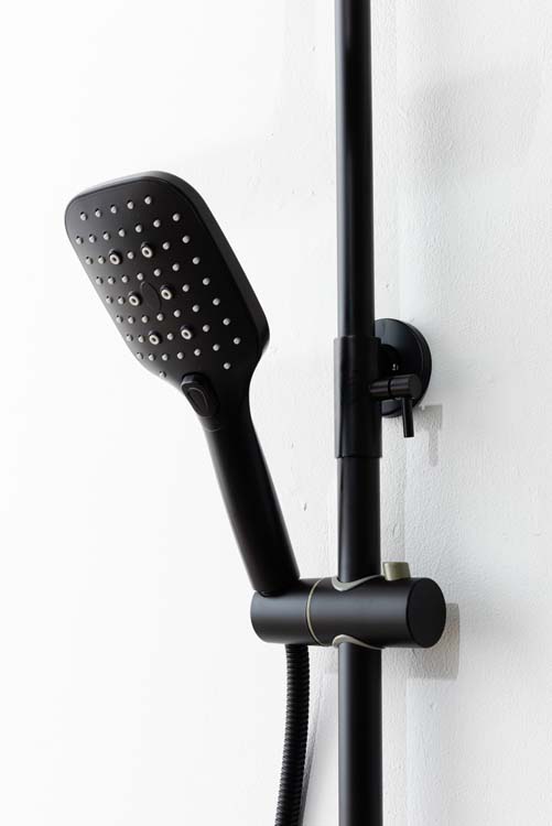 Set de baignoire/douche Magali noir mat