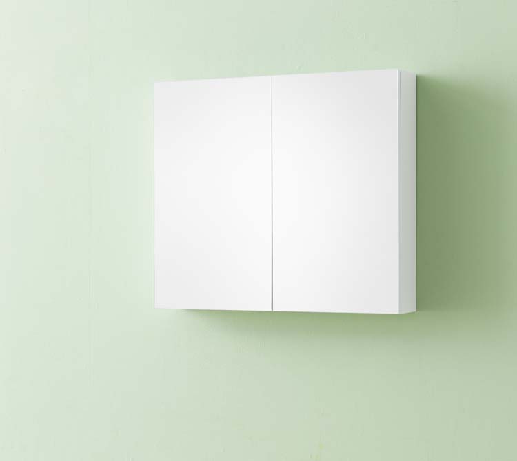 Armoire de toilette Brava blanc mat 80x70cm