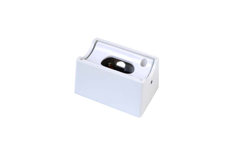 Support de lampe murale design - Blanc - S14D - Métal - Max. 60W